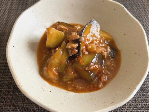 麻婆なす風味噌煮。·͜·。